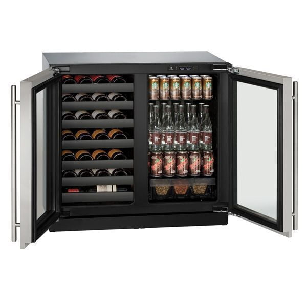 U-Line U3036BVWCS00B 3036Bvwc 36" Beverage Center With Stainless Frame Finish (115 V/60 Hz Volts /60 Hz Hz)