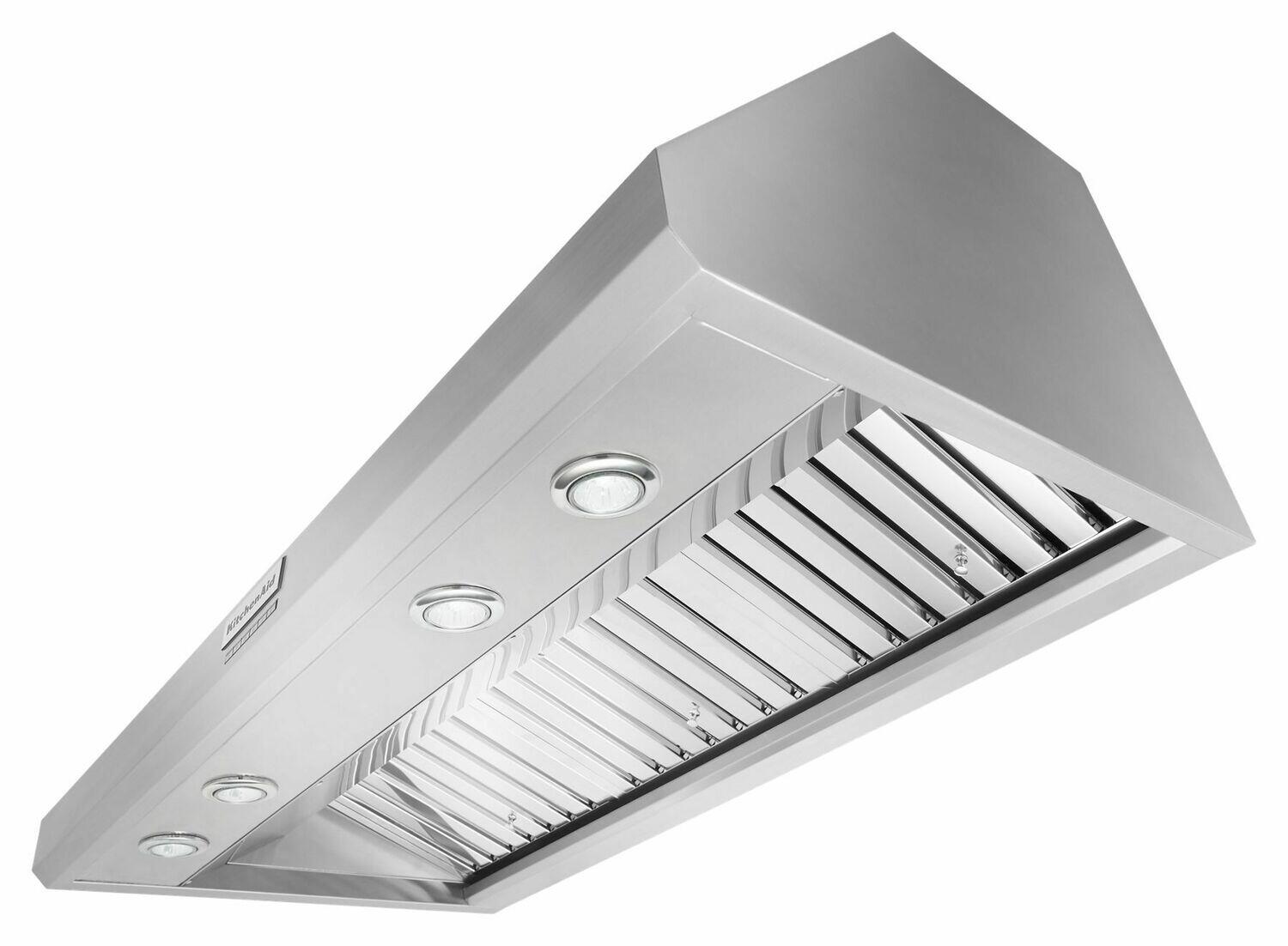Kitchenaid KVWC908KSS 48'' 585 Or 1170 Cfm Motor Class Commercial-Style Wall-Mount Canopy Range Hood - Stainless Steel
