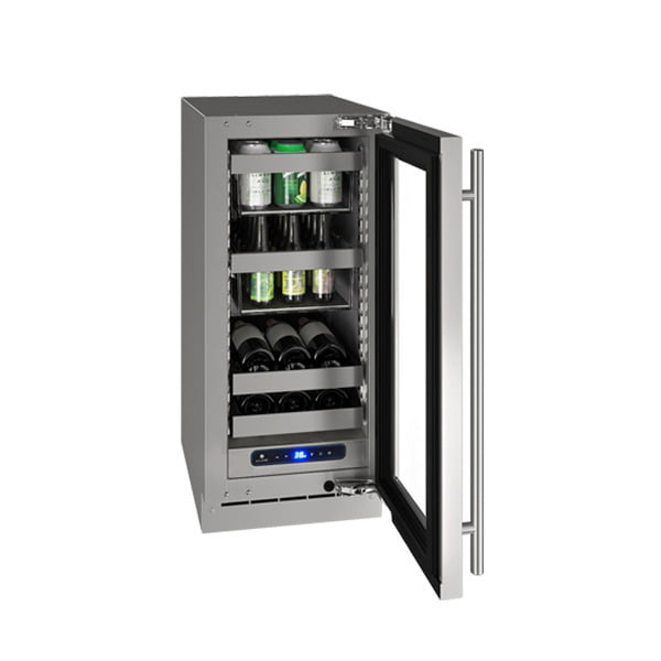 U-Line UHBV515SG41A Hbv515 15" Beverage Center With Stainless Frame Finish And Right-Hand Hinge Door Swing (115 V/60 Hz Volts /60 Hz Hz)