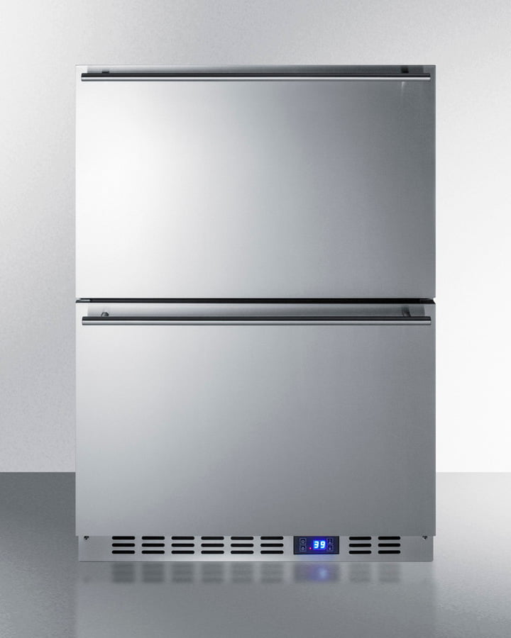 Summit SPR627OS2D 24" Wide 2-Drawer Outdoor All-Refrigerator