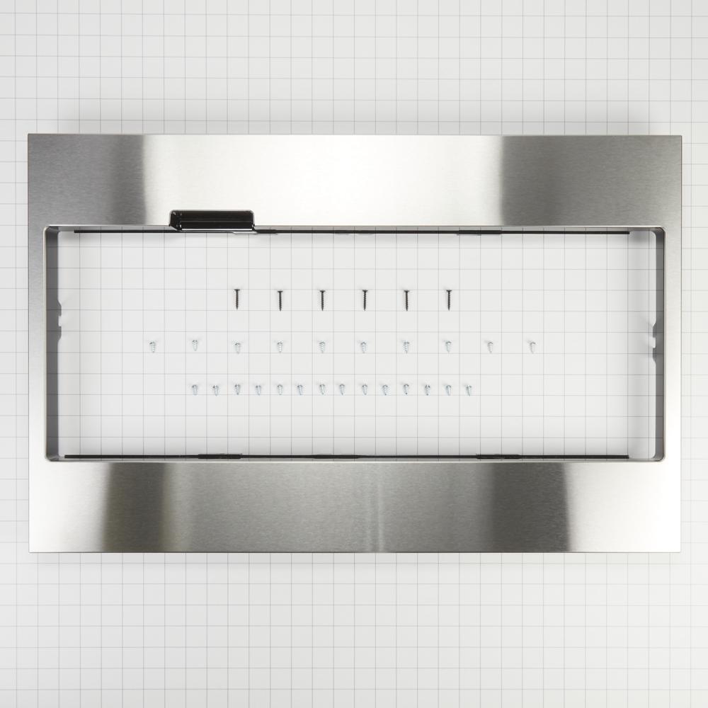 Amana W11451313 Built-In Low Profile Microwave Standard Trim Kit With Pocket Handle, Stainless Steel