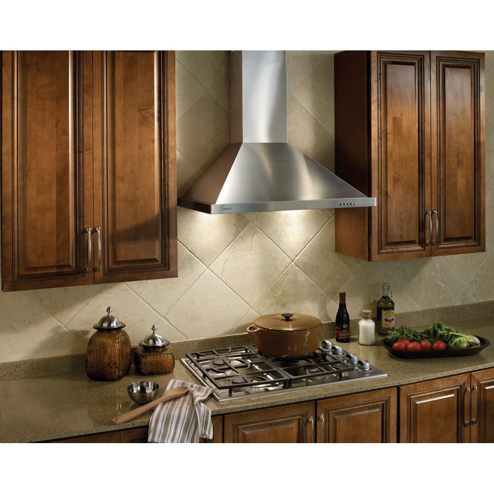 Broan B5836SS Broan® 36-Inch European Style Wall-Mount Chimney Range Hood, 450 Cfm, Stainless Steel