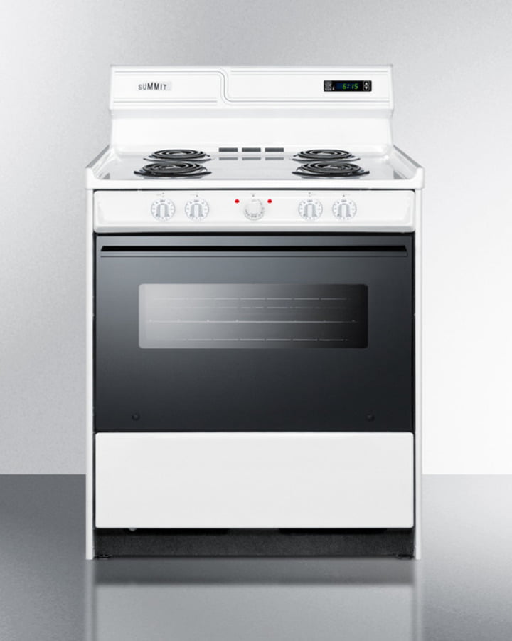 Summit WEM230DK 30" Wide Electric Coil Top Range