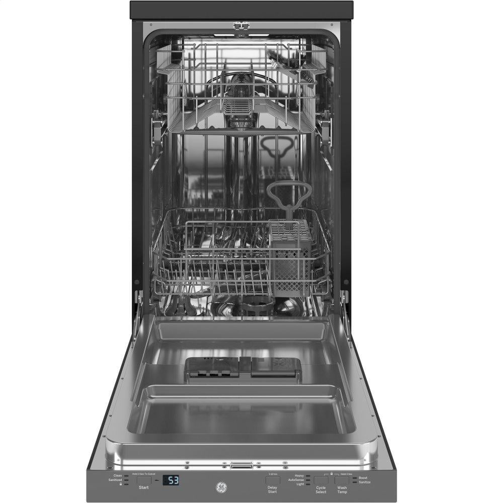 Ge Appliances GPT145SSLSS Ge® 18" Stainless Steel Interior Portable Dishwasher With Sanitize Cycle