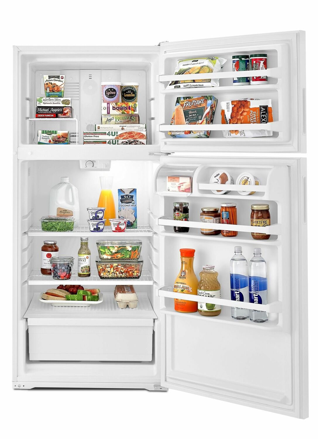 Amana ART104TFDW 28-Inch Top-Freezer Refrigerator With Dairy Bin - White