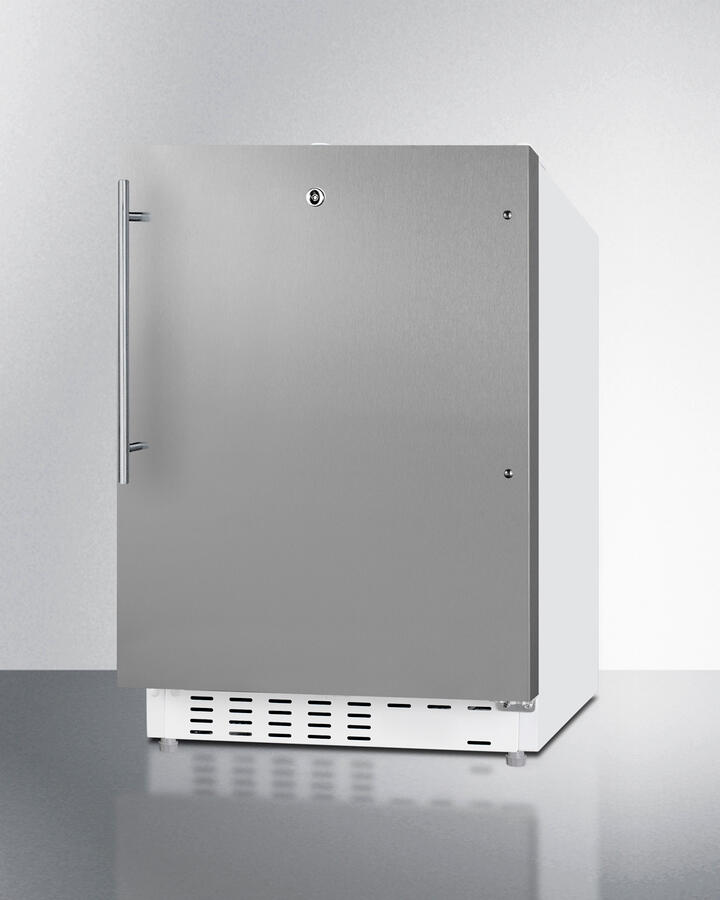 Summit ALRF48SSHV 20" Wide Built-In Refrigerator-Freezer, Ada Compliant