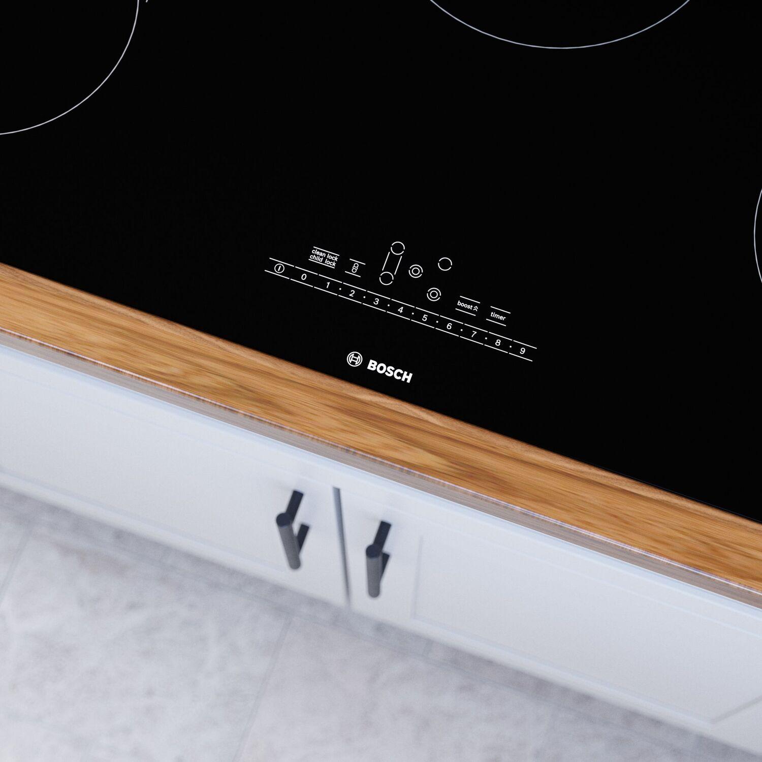 Bosch NET8669UC 800 Series Electric Cooktop 36'' Black, Surface Mount Without Frame Net8669Uc