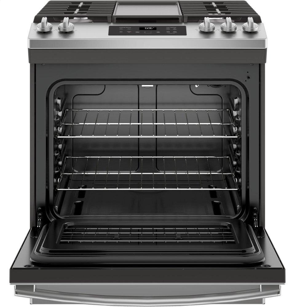 Ge Appliances JGSS66SELSS Ge® 30" Slide-In Front Control Gas Range