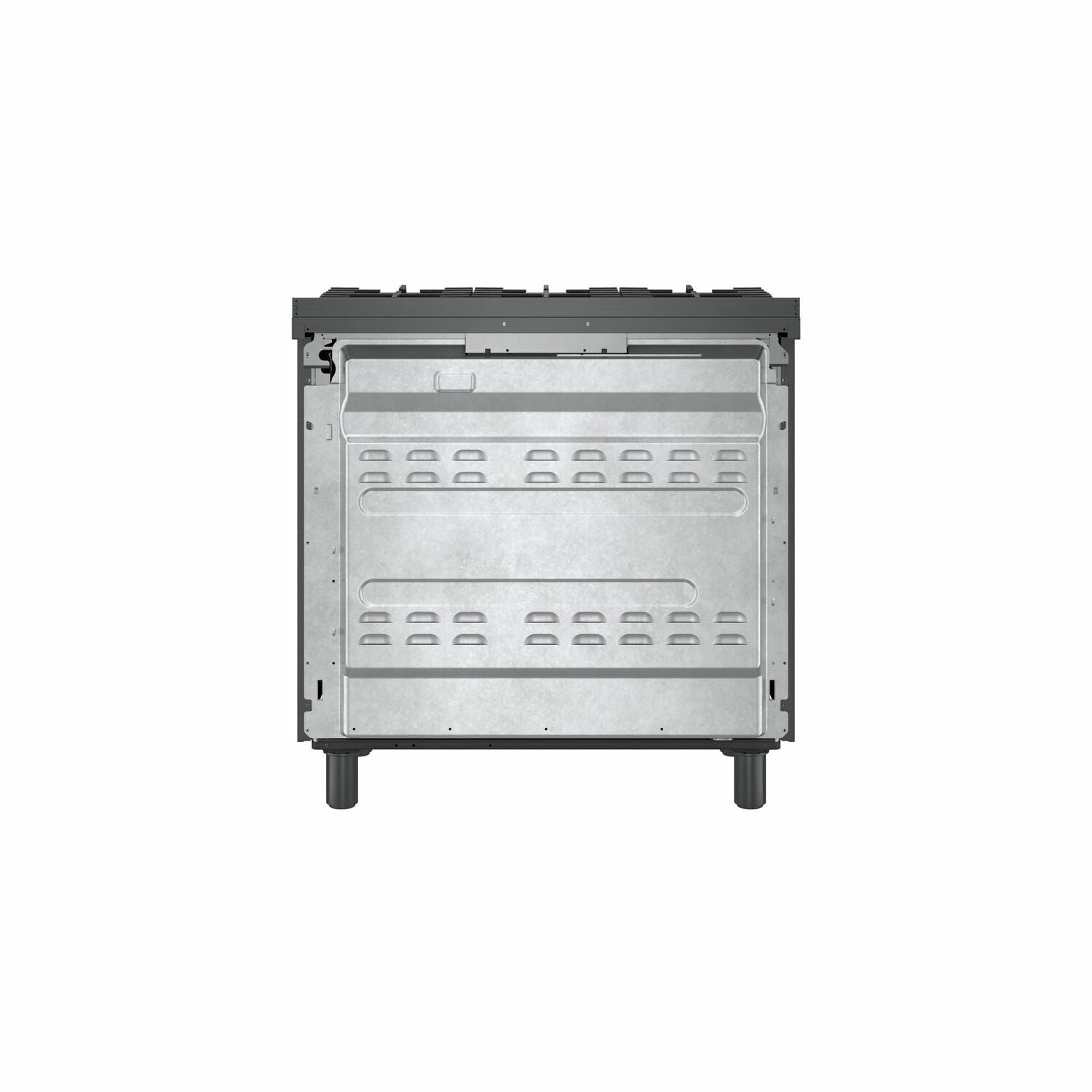 Bosch HDS8645U 800 Series Dual Fuel Freestanding Range 36'' Black Stainless Steel Hds8645U