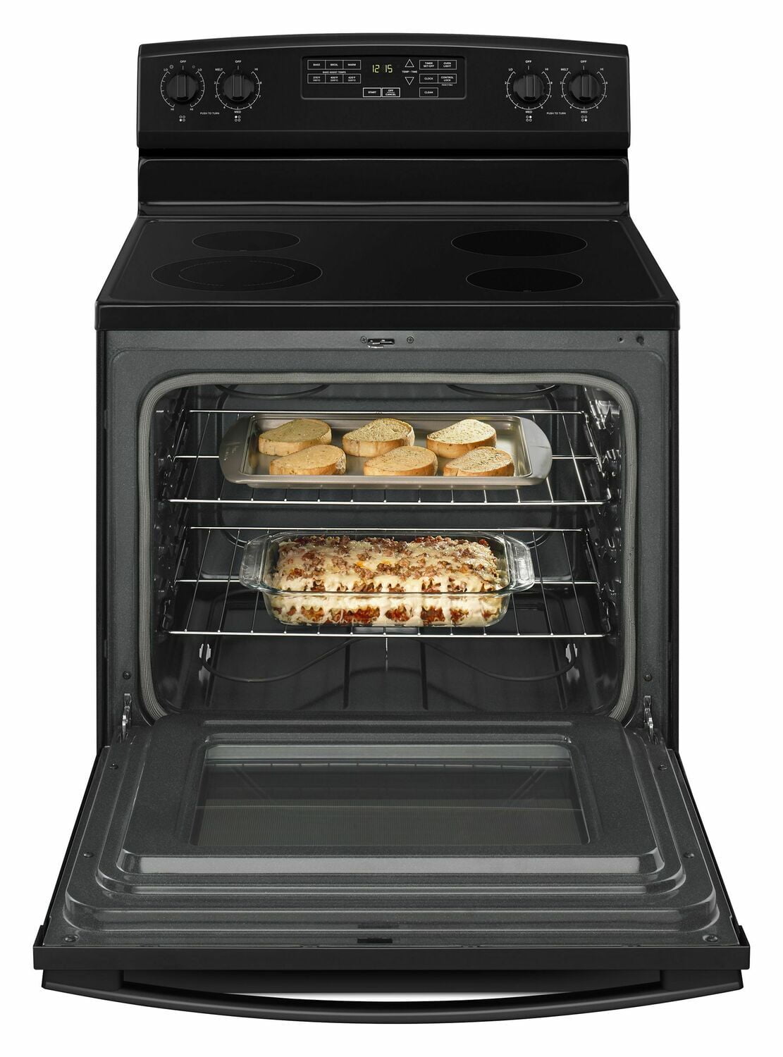 Amana AER6603SFB 30-Inch Electric Range With Self-Clean Option - Black