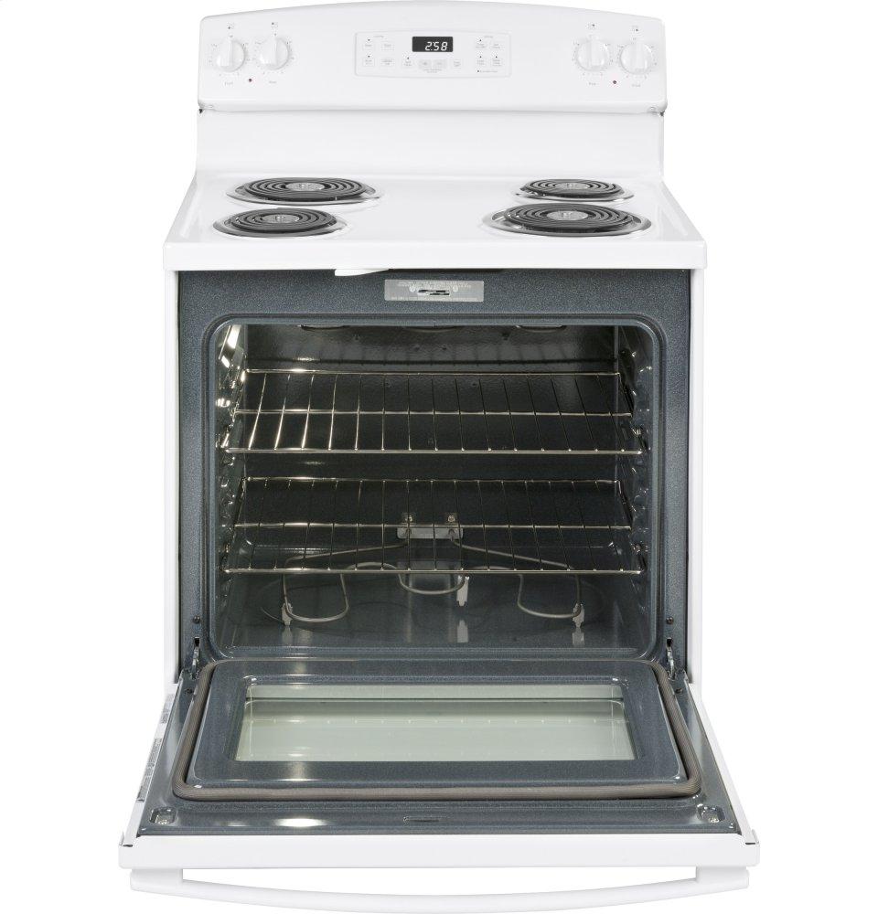 Ge Appliances JB258DMWW Ge® 30" Free-Standing Self-Clean Electric Range