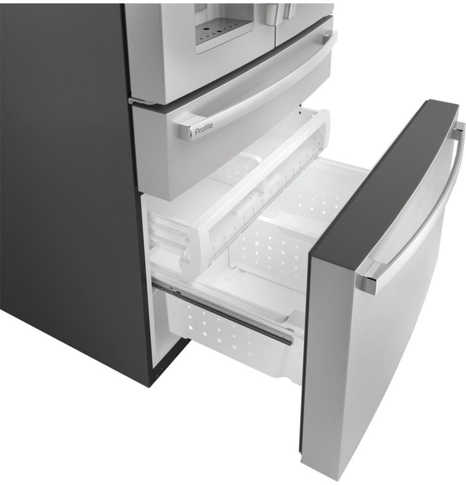 Ge Appliances PVD28BYNFS Ge Profile™ 27.9 Cu. Ft. Smart Fingerprint Resistant 4-Door French-Door Refrigerator With Door In Door