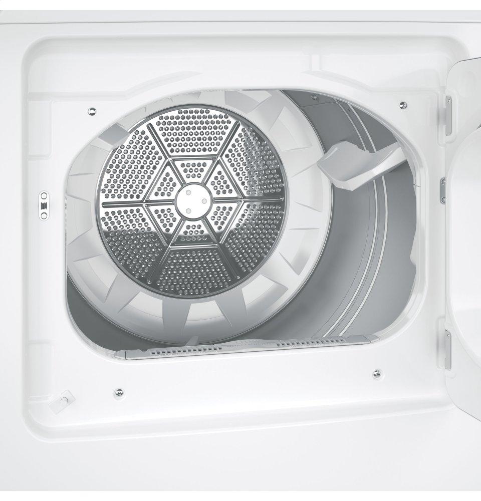 Ge Appliances GTD45GASJWS Ge® 7.2 Cu. Ft. Capacity Aluminized Alloy Drum Gas Dryer With Sensor Dry