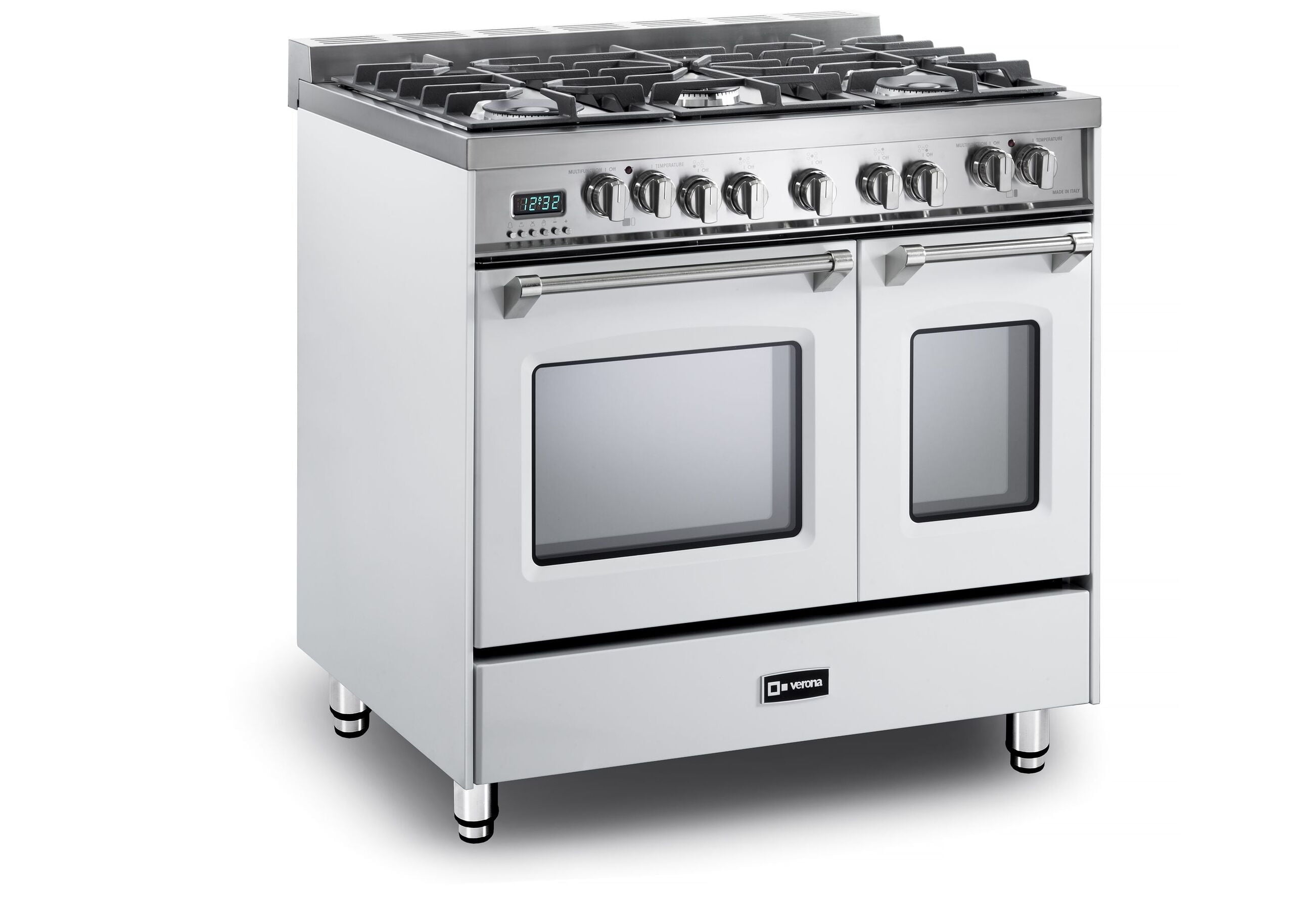 Verona VPFSGE365W White 36" Dual Fuel Single Oven Range - Prestige Series