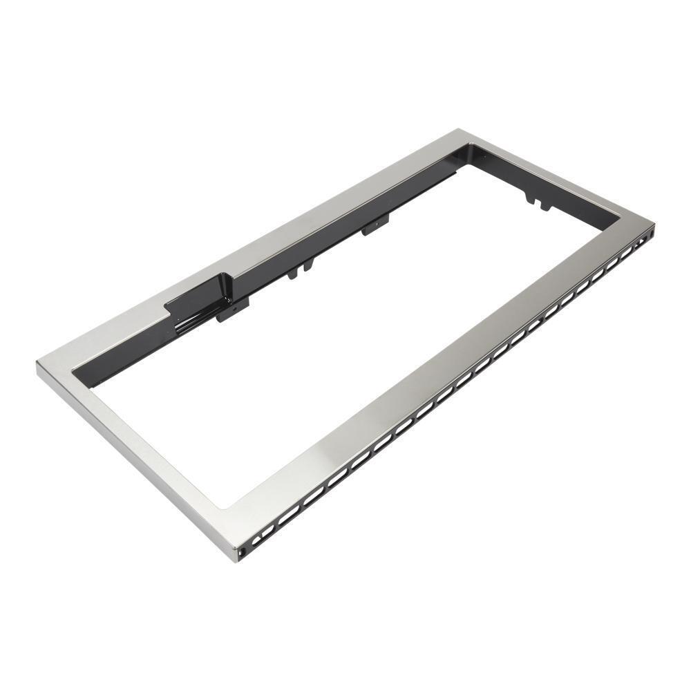 Amana W11451314 Built-In Low Profile Microwave Slim Trim Kit With Pocket Handle, Stainless Steel