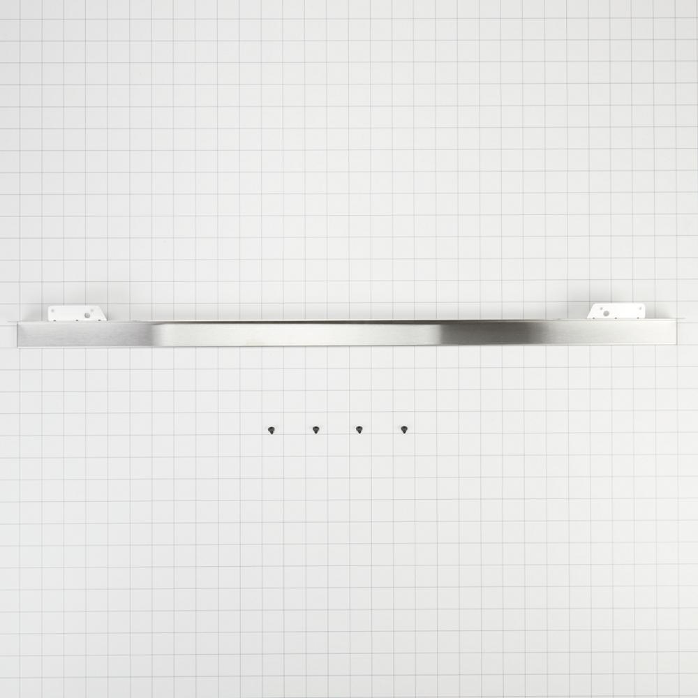Amana W10727416 30" Warming Drawer Heat Deflector, Black/Stainless Steel
