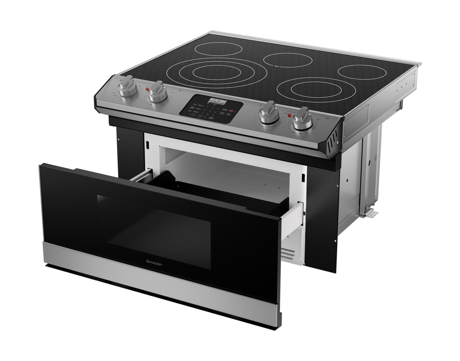 Sharp STR3065HS Smart Radiant Rangetop With Microwave Drawer Oven