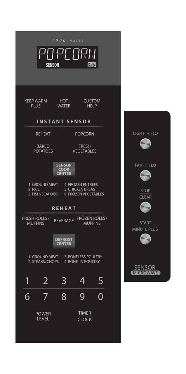 Sharp R1514TY 1.5 Cu. Ft. 1000W Sharp Stainless Steel Over-The-Range Carousel Microwave Oven