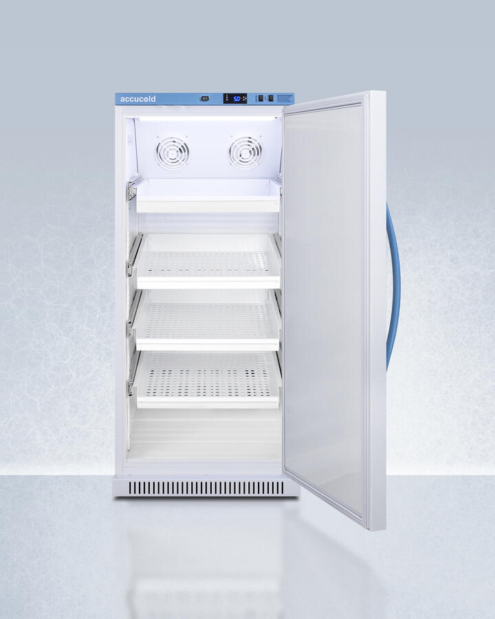 Summit ARS8PVDR Performance Series Pharma-Vac 8 Cu.Ft. Upright All-Refrigerator For Vaccine Storage With Four Ventilated Removable Drawers, Antimicrobial Silver-Ion Handle, And A Hospital Grade Cord With 'Green Dot' Plug