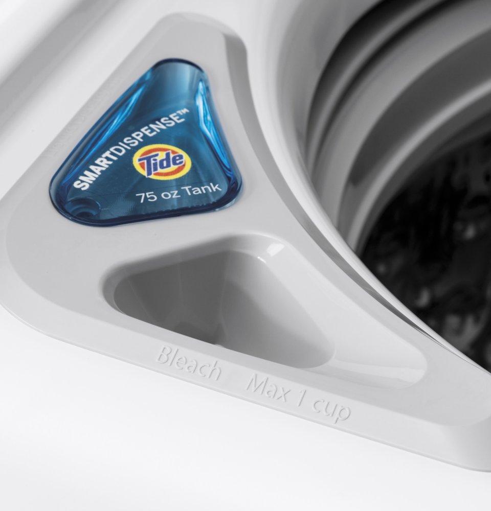 Ge Appliances GTW845CSNWS Ge® 5.0 Cu. Ft. Capacity Smart Washer With Sanitize W/Oxi And Smartdispense