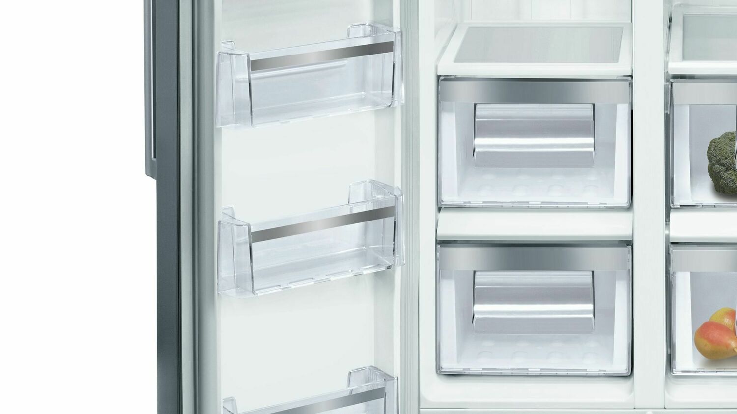 Bosch B20CS30SNS 300 Series Freestanding Counter-Depth Side-By-Side Refrigerator 36'' Easy Clean Stainless Steel B20Cs30Sns
