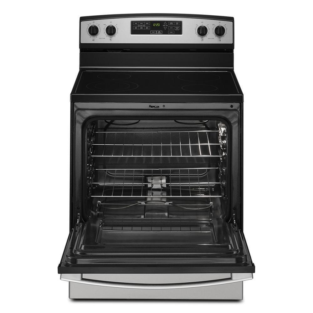 Amana AER6603SMS 30-Inch Amana® Electric Range With Extra-Large Oven Window