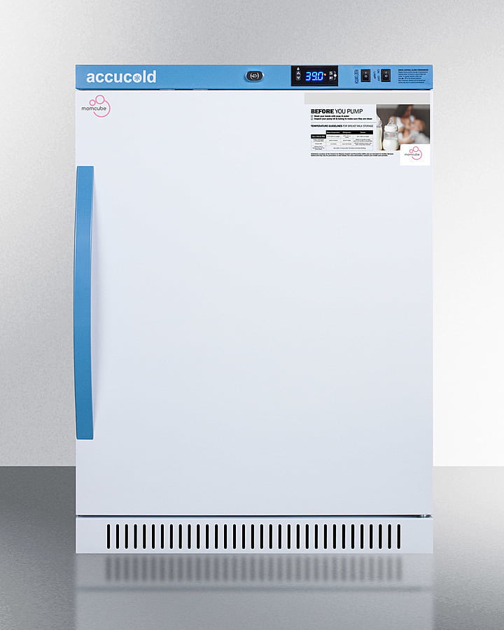 Summit MLRS6MCLK 6 Cu.Ft. Momcube Breast Milk Refrigerator, Ada Height