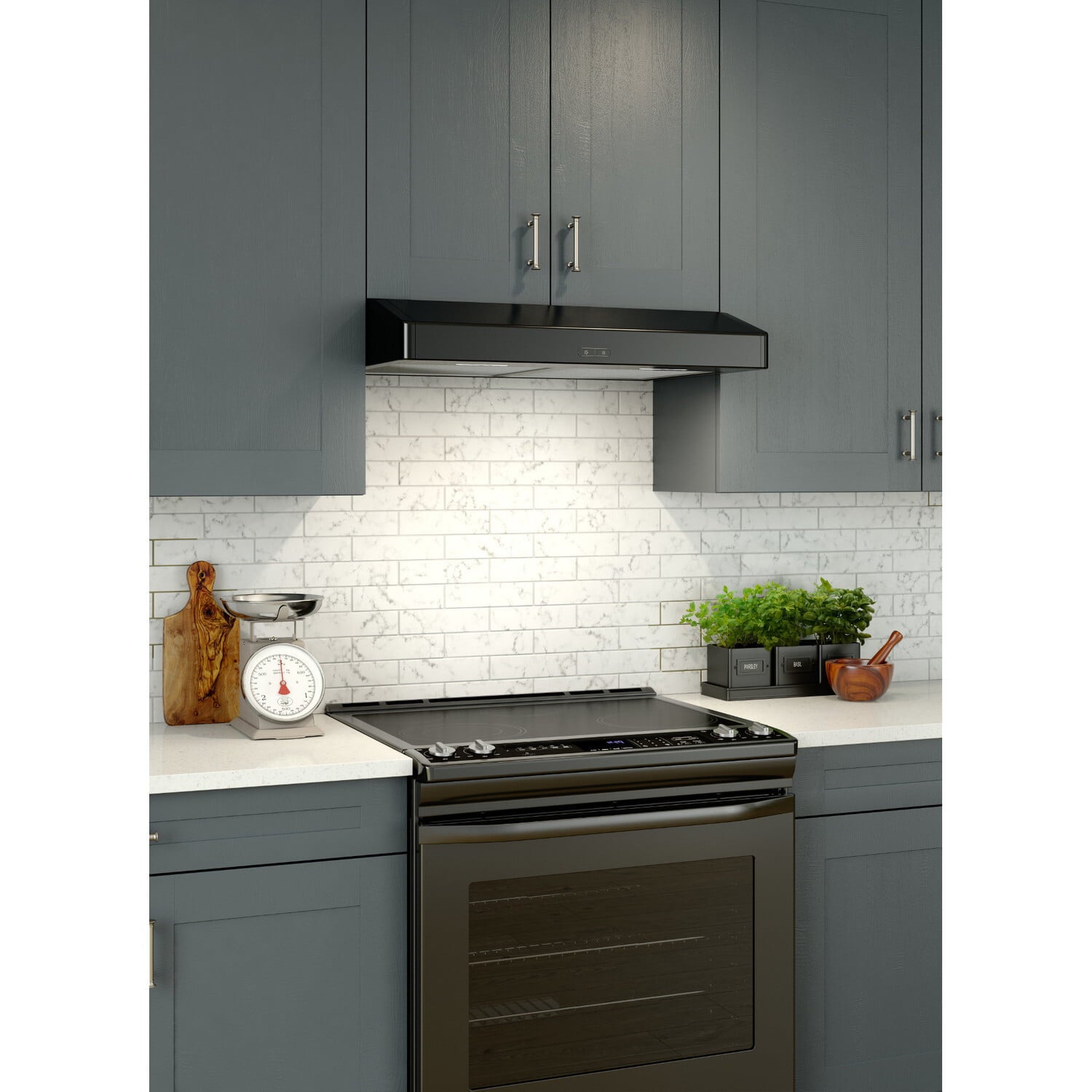 Broan TEN230BL Broan® Elite 30-Inch Convertible Under-Cabinet Range Hood, Black