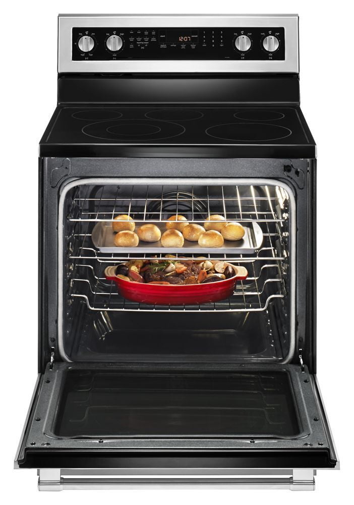 Maytag MER8800FZ 30-Inch Wide Electric Range With True Convection And Power Preheat - 6.4 Cu. Ft.