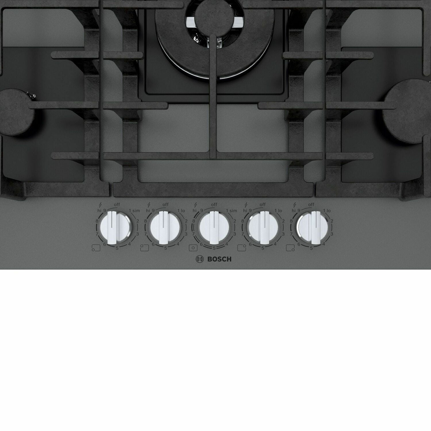 Bosch NGMP077UC Benchmark® Gas Cooktop 30'' Hard Glass, Dark Silver Ngmp077Uc