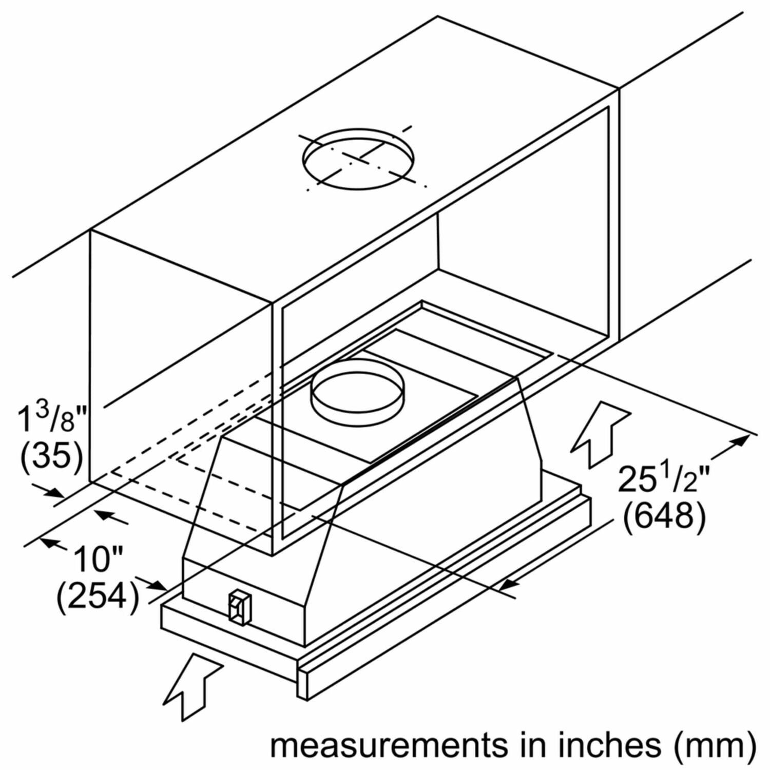 Bosch HUI50351UC 500 Series, 30" Pull-Out Hood S/S
