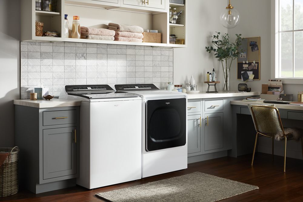 Whirlpool WED8120HW 8.8 Cu. Ft. Smart Capable Top Load Electric Dryer