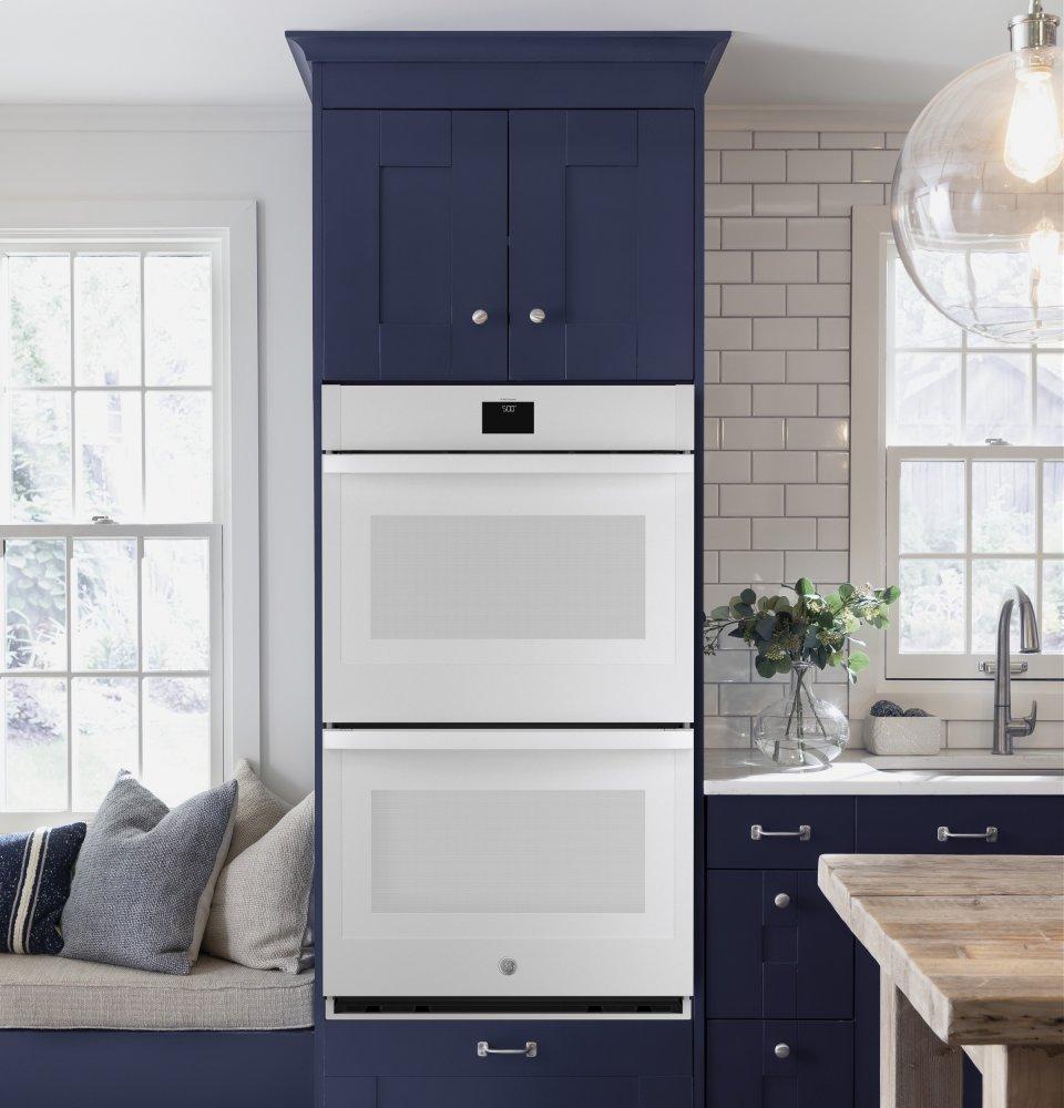 Ge Appliances JTD5000DNWW Ge® 30" Smart Built-In Self-Clean Convection Double Wall Oven With Never Scrub Racks