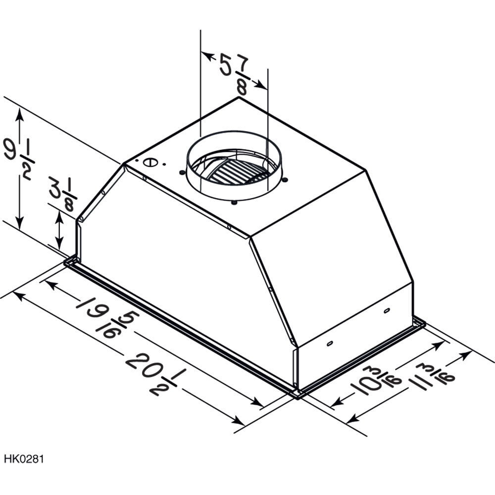 Broan PM390SSP Broan® 20-1/2-Inch Custom Power Pack, 390 Cfm, Stainless Steel