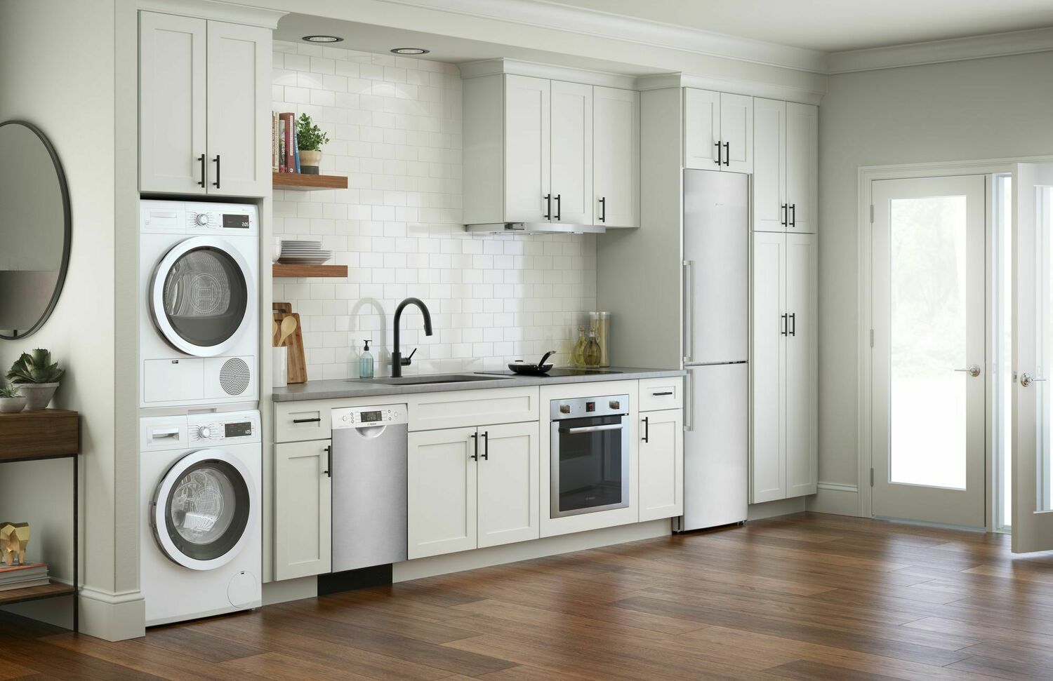 Bosch SPE68U55UC Ada 18" 800 Series Recessed Hndl, 6/5 Cycles, 3Rd Rck, 44 Dba, Rckmatic,10 Pl Stgs - Ss
