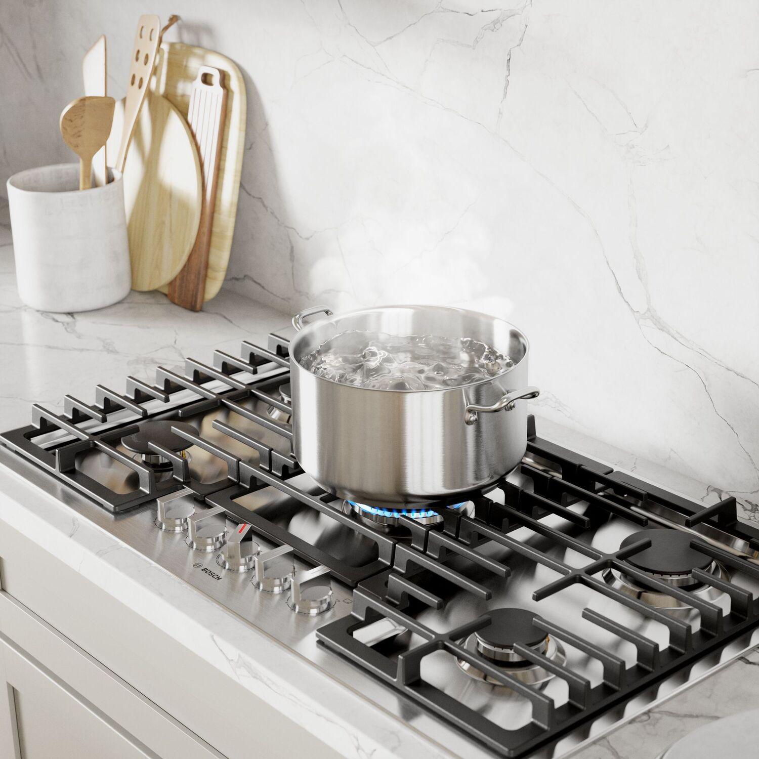 Bosch  800 Series Gas Cooktop 36'' Stainless Steel Ngm8658Uc