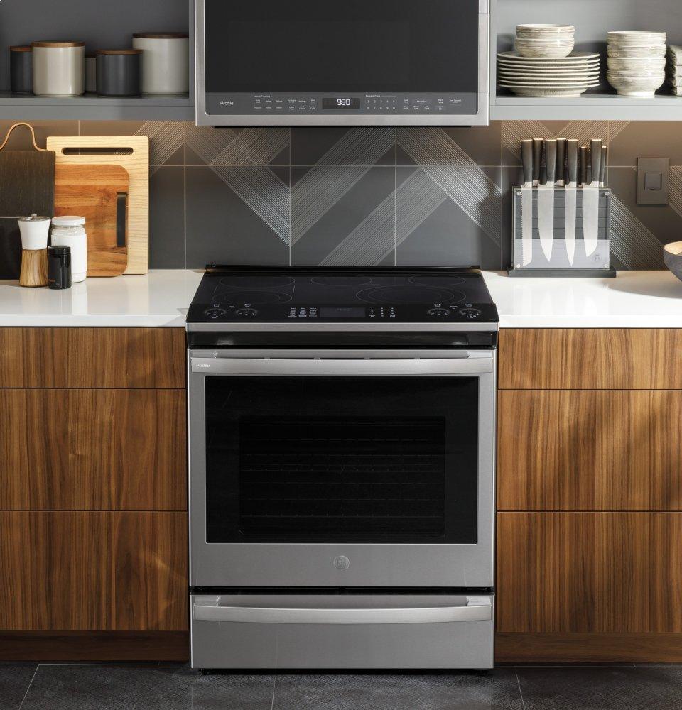 Ge Appliances PSS93YPFS Ge Profile™ 30" Smart Slide-In Electric Convection Fingerprint Resistant Range With No Preheat Air Fry