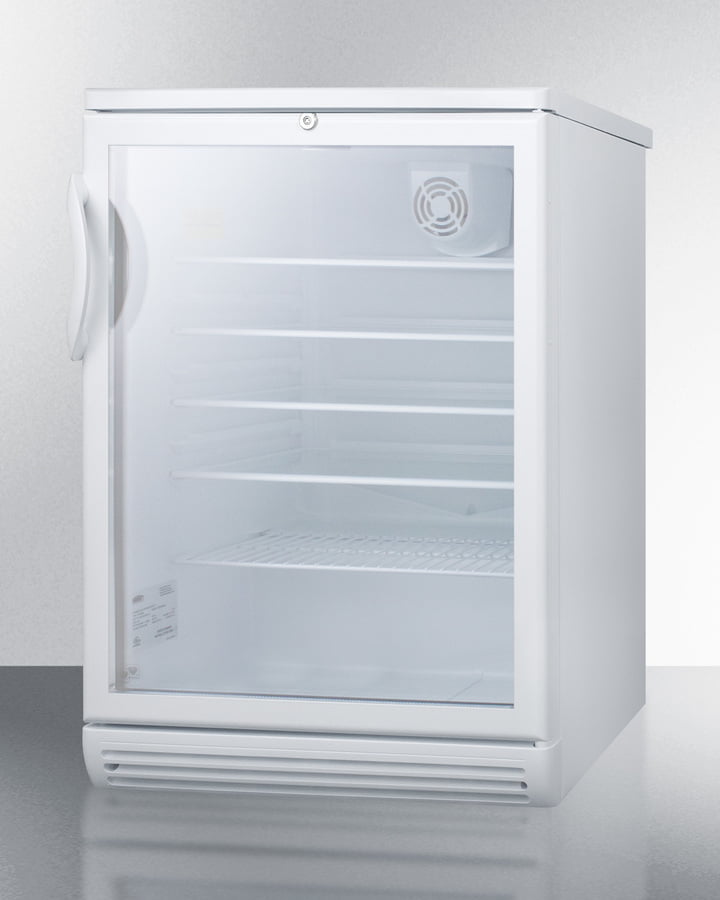 Summit SCR600GL Commercially Listed 5.5 Cu.Ft. Counter Height Beverage Center In A 24