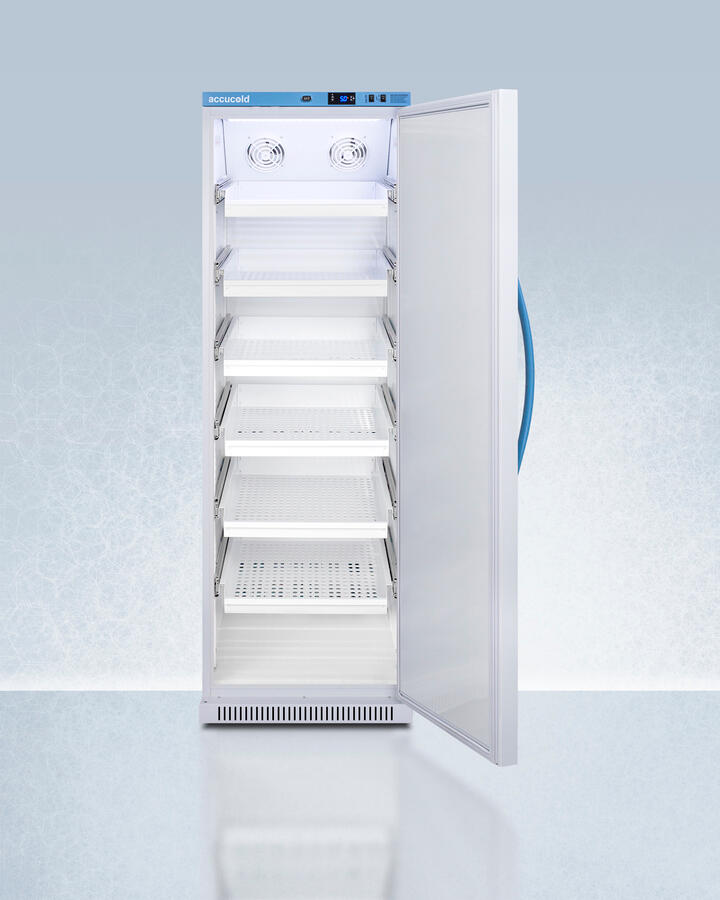 Summit ARS15PVDR Performance Series Pharma-Vac 15 Cu.Ft. Upright All-Refrigerator For Vaccine Storage With Six Ventilated Removable Drawers, With Antimicrobial Silver-Ion Handle And Hospital Grade Cord With 'Green Dot' Plug