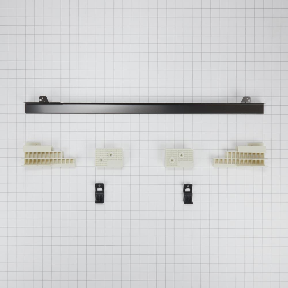 Amana W11173701 27" Combination Wall Range Flush Installation Trim Kit, Black/Stainless Steel
