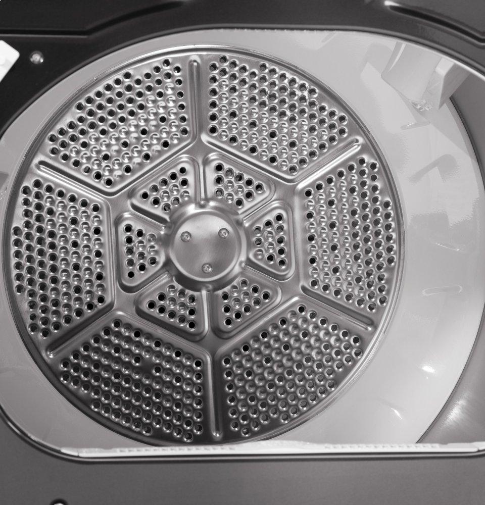 Ge Appliances GTD84GCPNDG Ge® 7.4 Cu. Ft. Capacity Smart Aluminized Alloy Drum Gas Dryer With Sanitize Cycle And Sensor Dry