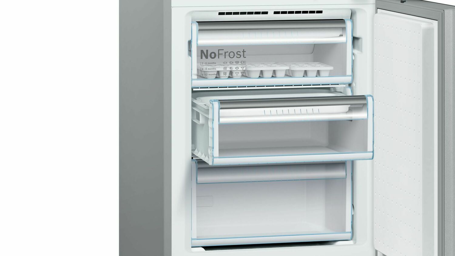 Bosch B10CB80NVB 800 Series, Free-Standing Fridge-Freezer-Black Glass Door