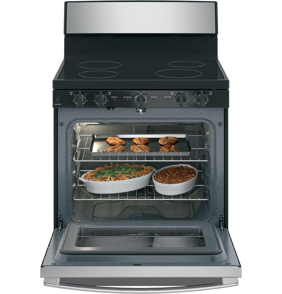 Ge Appliances JB480SMSS Ge 30" Free-Standing Electric Radiant Smooth Cooktop Range