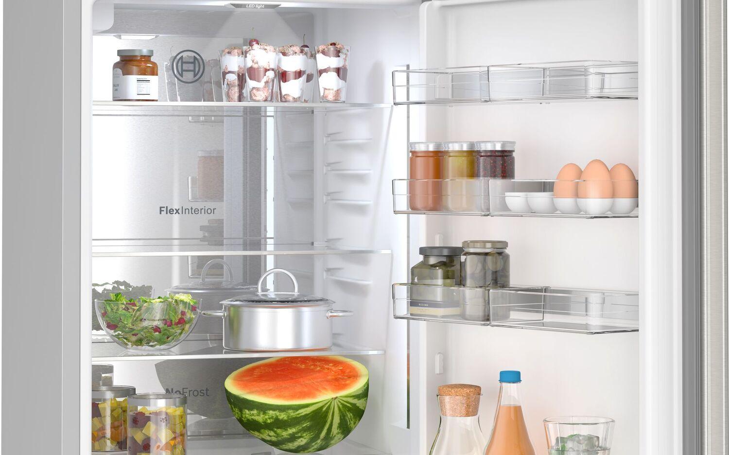 Bosch B24CB80ESS 800 Series Freestanding Bottom Freezer Refrigerator 24" Easy Clean Stainless Steel
