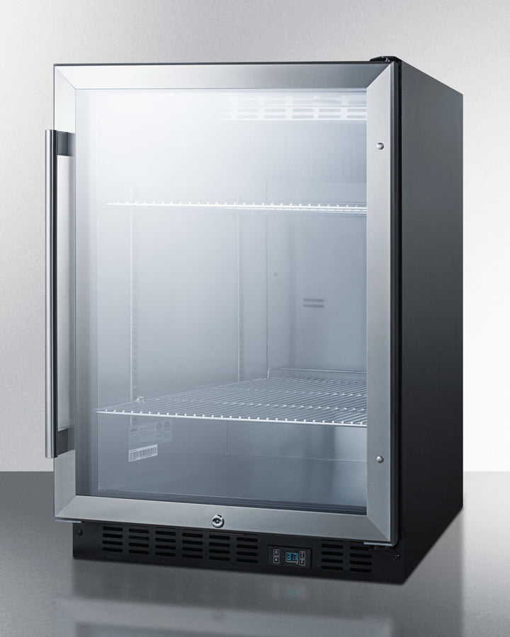 Summit SCR610BL Built-In Undercounter Commercial Beverage Center W/Ss Interior, Lock, And Digital Thermostat