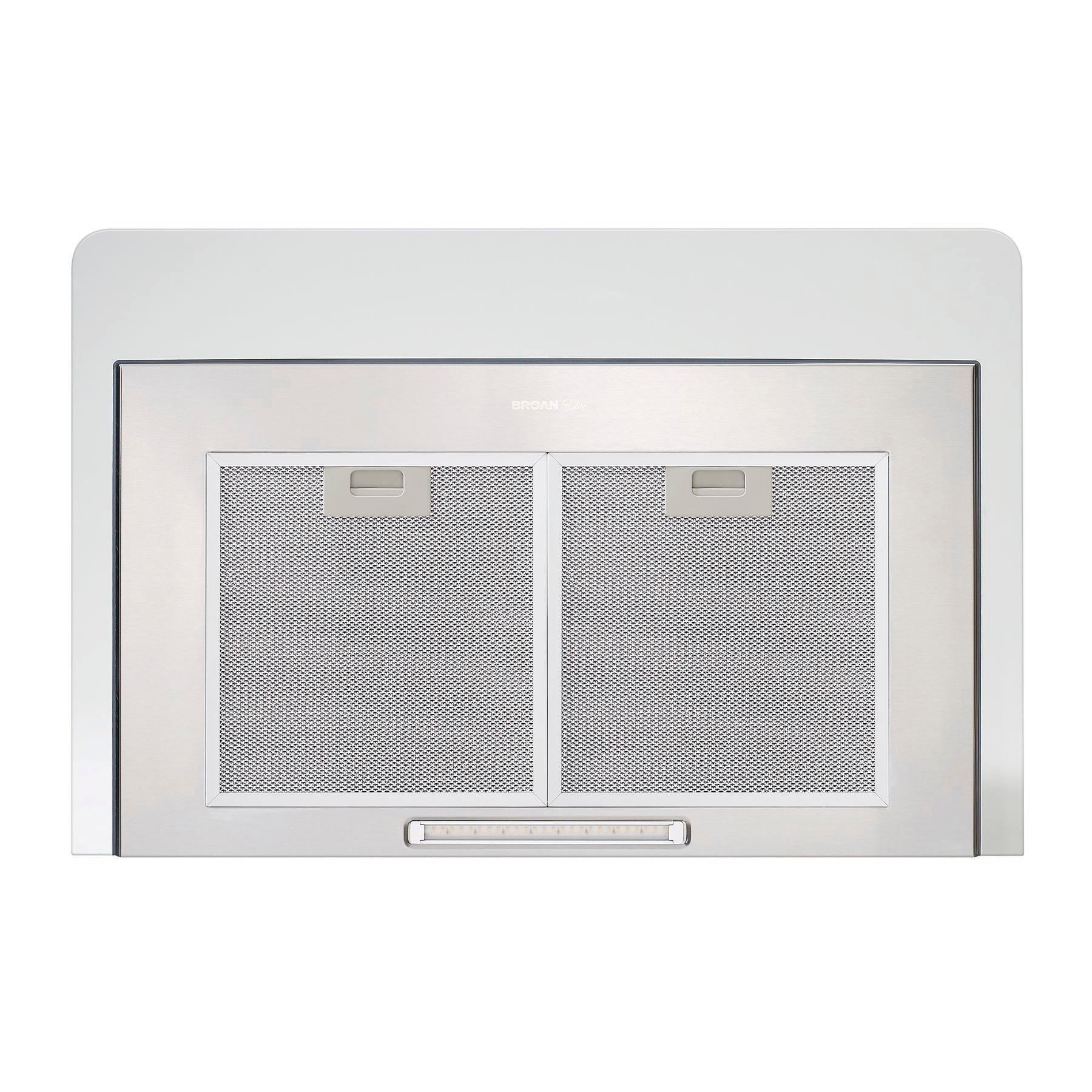 Broan EW4630SS Broan® 30-Inch Convertible Curved Glass Wall-Mount Chimney Range Hood, 400 Cfm, Stainless Steel