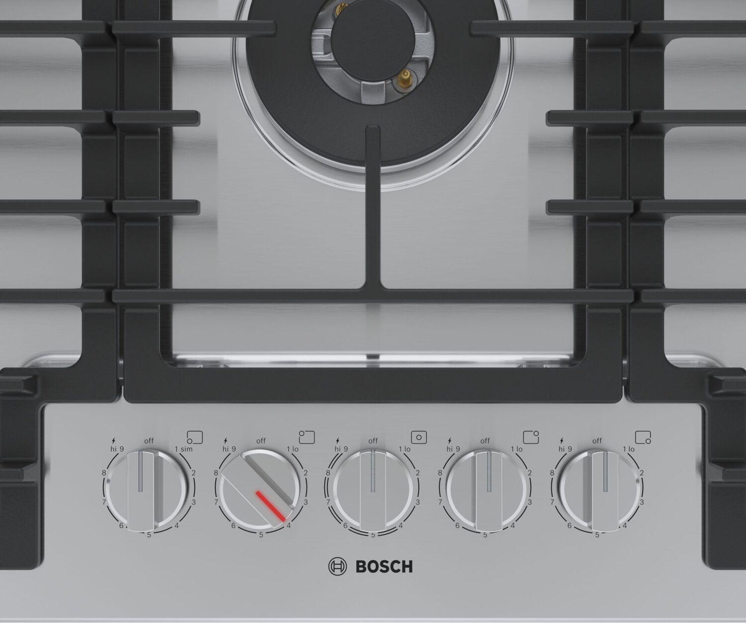 Bosch  800 Series Gas Cooktop 36'' Stainless Steel Ngm8658Uc