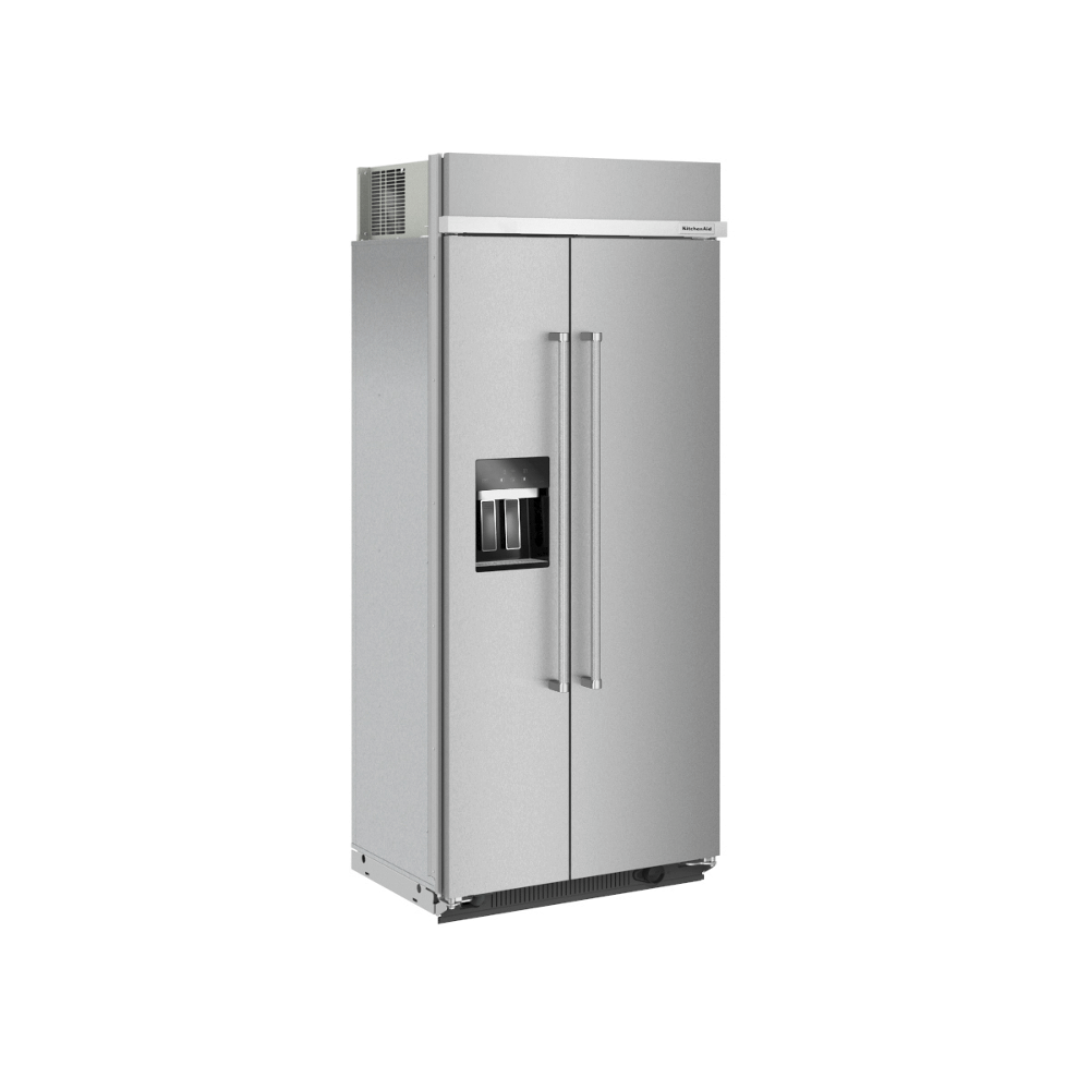 Kitchenaid KBSD708MPS 29.4 Cu. Ft. 48" Built-In Side-By-Side Refrigerator With Ice And Water Dispenser