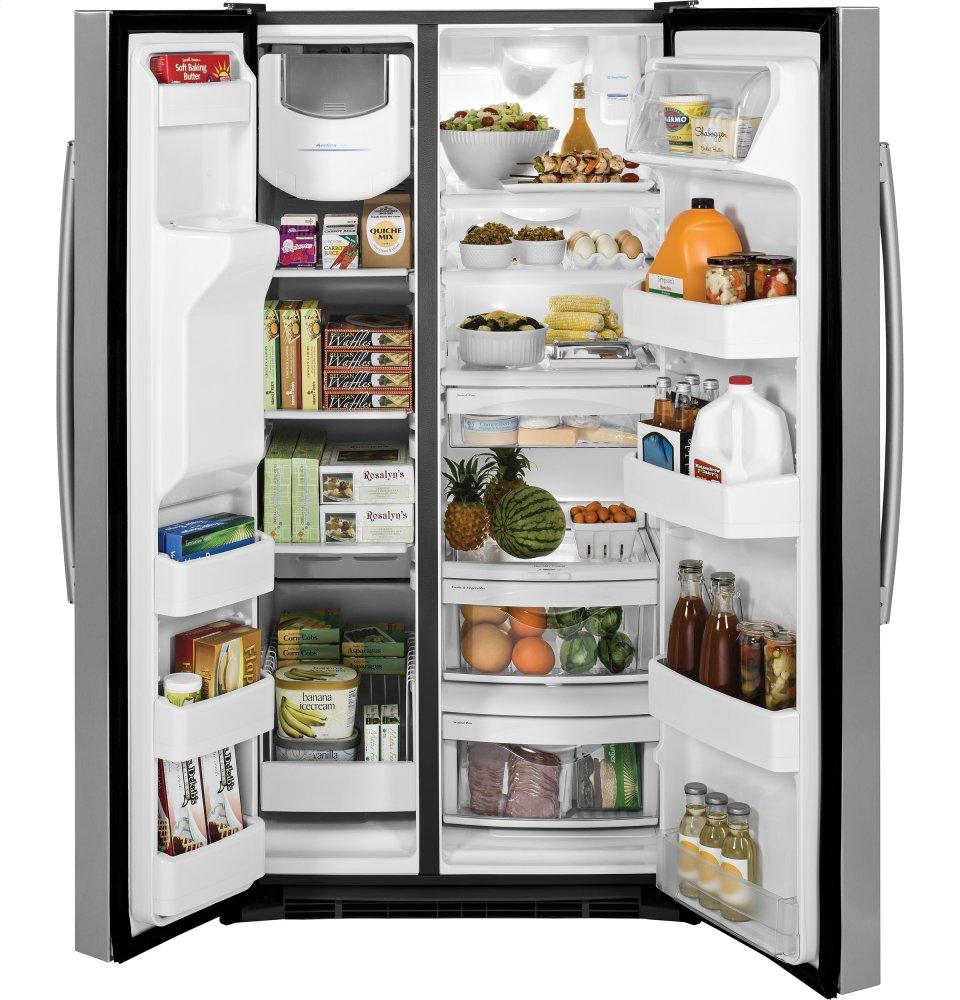 Ge Appliances GSS25GSHSS Ge® 25.3 Cu. Ft. Side-By-Side Refrigerator