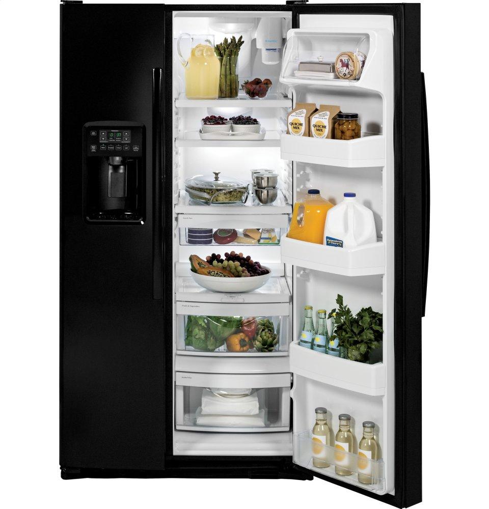 Ge Appliances GSS25GGHBB Ge® 25.3 Cu. Ft. Side-By-Side Refrigerator
